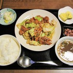 千成飯店 - ホイコーロー定食。1280円