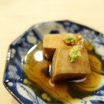 日本橋蛎殻町 すぎた - 椅子から落ちるあん肝