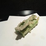 天ぷら岡本 - 天ぷら岡本(長崎産のアスパラガス)