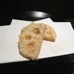 天ぷら岡本 - 天ぷら岡本(れんこん)