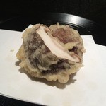 天ぷら岡本 - 天ぷら岡本(椎茸)