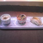 なだや - つきだし（茹でかに・ぬた・アマダイ）