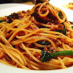 fino - ナスとホウレン草のボローニャ風パスタ