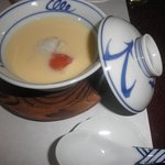 ふぐとトマトの冷やし茶碗蒸し