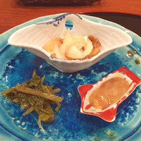 味菜 - 南蛮漬け、わさびの葉、そしてこのわたの通風スペッシャル！ おサケガブガブ
