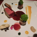 AU 14 FEVRIER Saint-Amour Bellevue - 燻製をかけた糸島牛ロースのロースト　