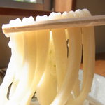 西端手打 上戸うどん - 麵、持チ上ゲ之図（其之弐）