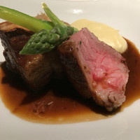 FURUYA　augastronome - 六白黒豚のポアレ　肩ロースとばら肉　マスタードソースで