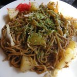 好古壱番館 - 「じゃがいも入り栃木やきそば」上から見たところ