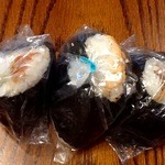 おにぎりさん - 16.2.20.うめ、焼き鮭、たらこ