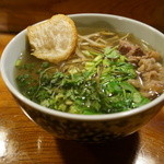 河童の川太郎 - おでんラーメン・・牛すじをトッピングして貰いました。