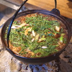 柳家 - しし鍋　味噌味