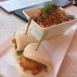 Rum Fire - エビバーガーとチャーハンセット