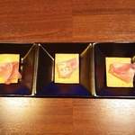 Bar Top＆Sky - 日替わりチャーム（クリームチーズの生ハム巻き）