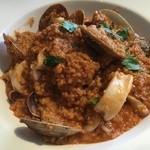 あさりとイカのクスクス