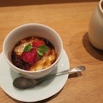 天ぷらあら木 - 牛乳プリン