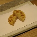 天ぷらあら木 - 蓮根