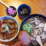 そば処 ひろ - ひろセット(大)温950円／28年2月26日