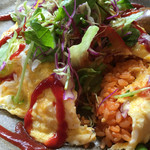 cafe-cafe ばらんす食堂 - オムライスの中