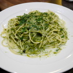 谷塚バル - 201602本日のパスタ（生海苔のクリームソース）￥1080