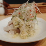 東京夜市 - 国産 蒸し鶏の冷製 ジンジャーソース