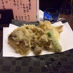 設楽 - きのこ天盛り合わせ