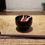 かわ村 - 2016年2月再訪：茗荷、林檎、蕪、で作ったガリ☆