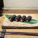 かわ村 - 2016年2月再訪：燻りがっことクリームチーズの細巻き☆