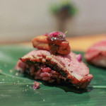 かわ村 - 2016年2月再訪：メイン Second 鴨肉の握りぞっと☆