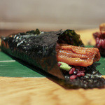 かわ村 - 2016年2月再訪：握リゾット Risotto 煮穴子 バルサミコ☆