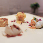 かわ村 - 2016年2月再訪：前菜の盛り合わせ Antipasto Misito 竹の子 自家製カラスミ 真蛸の炙り、蓮根のフリットの甘酢マリネ、椎茸 自家製このこ、鴨のフリッタータ☆