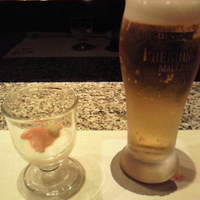 天駒 - 生ビールとお通し