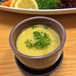 潮路乃 - いか活造り定食の茶碗蒸し