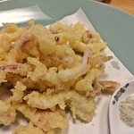 潮路乃 - いか活造り定食のゲソ