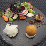 前菜盛り合わせ。