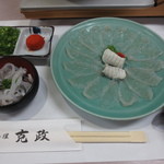 【てっちりコース】　皮湯引きとてっさ