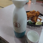 魚料理 克政 - 日本酒 白鹿の熱燗二合