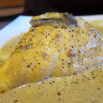 カフェレストラン ホット・ベリー - ポルチーニ茸のカルボナーラソースオムライス