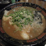 無鉄砲  - 【再訪】豚骨ラーメン(硬め,こってり,ネギ多め)