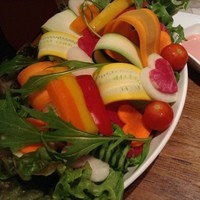 焼肉 433 - ハートだらけのバーニャカウダ。バレンタイン以外にもお願いしたいです。