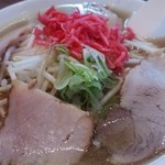 らーめんけん - ニンニクもやしメンマラーメン800　紅生姜まし