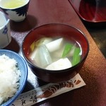 民宿 鈴せい - 朝食からたら汁のサービスでした！