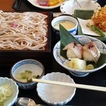 藍屋 - 桜そばと熊本県産真鯛のお寿司膳