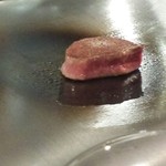 横浜うかい亭 - フィレ肉　焼き中