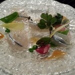 横浜うかい亭 - サヨリのマリネ