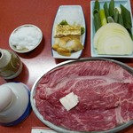 すき焼き キムラ - ロースすき焼き(3300円)