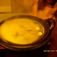 大市 - 写せませんでしたが、土鍋の底がやっぱり赤かった。