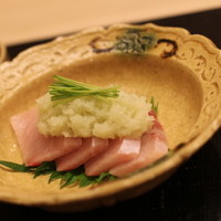 麻布十番 ふくだ - お造り①　寒ブリ