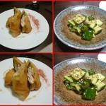 鶏料理ひとりひとり - ササミのチーズ春巻き、キューリ一本