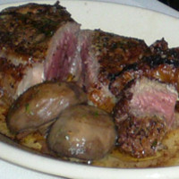 ルース クリス ステーキハウス - New York Strip　＆　付け合せ野菜